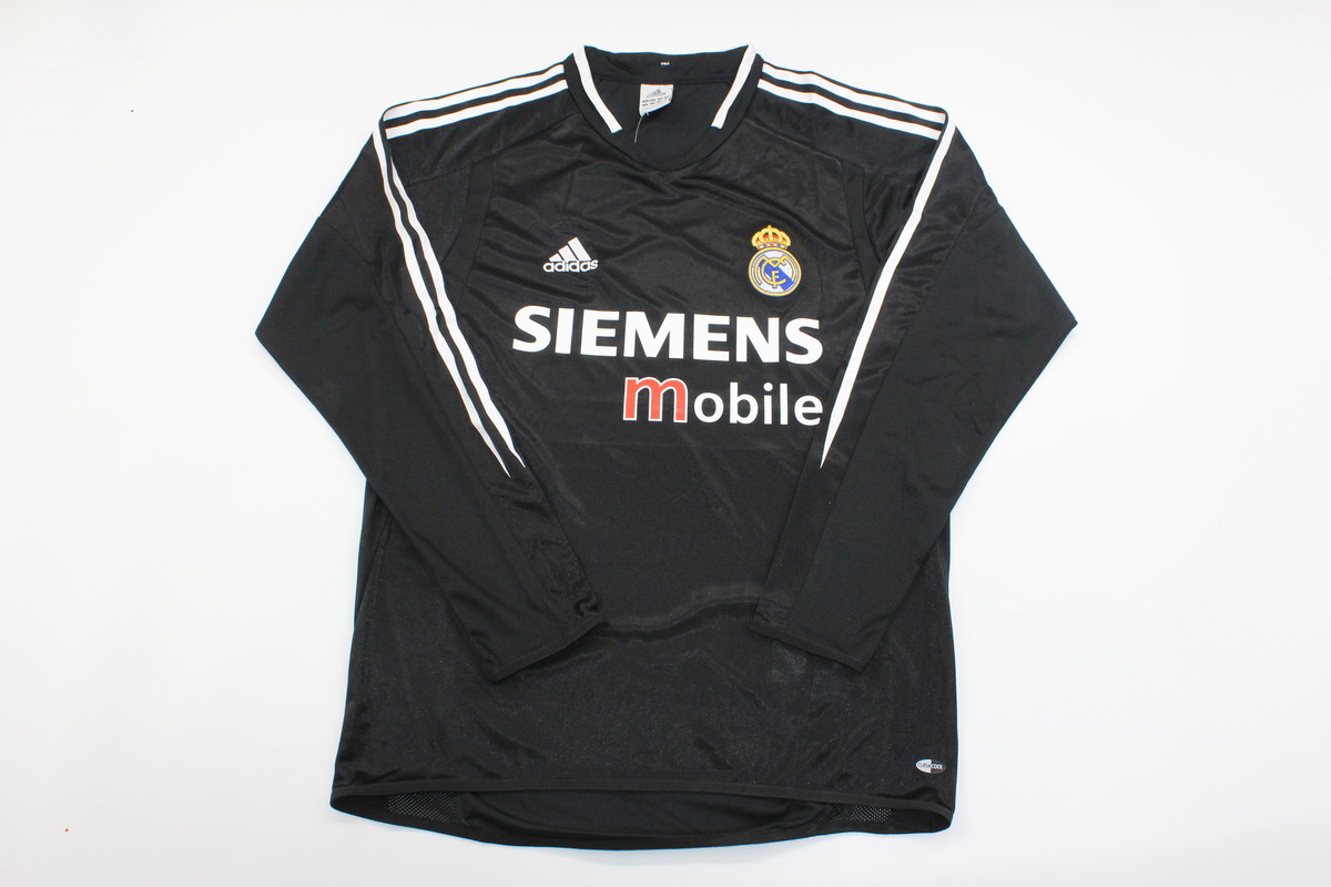 AAA Quality Real Madrid 04/05 Away Black Long Soccer Jersey